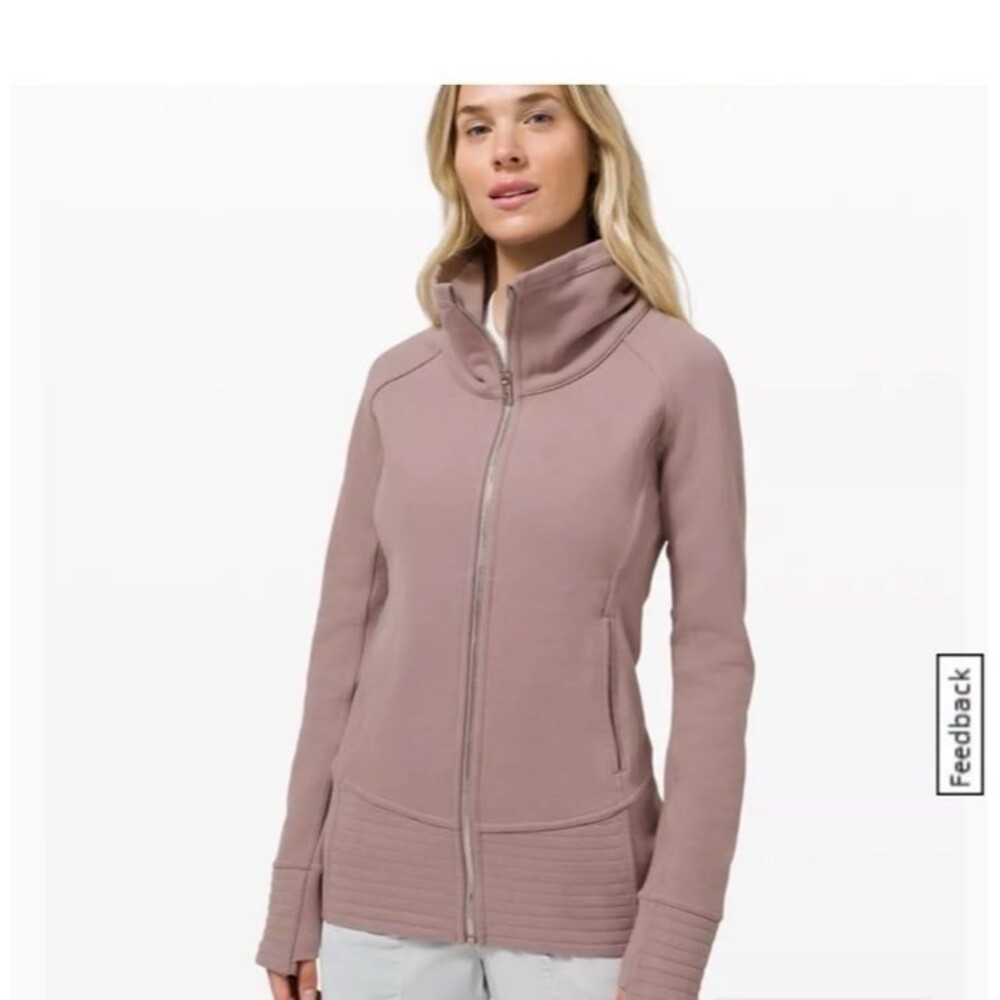 Lululemon size 12 radiant scuba jacket violet verbena purple sweatshirt